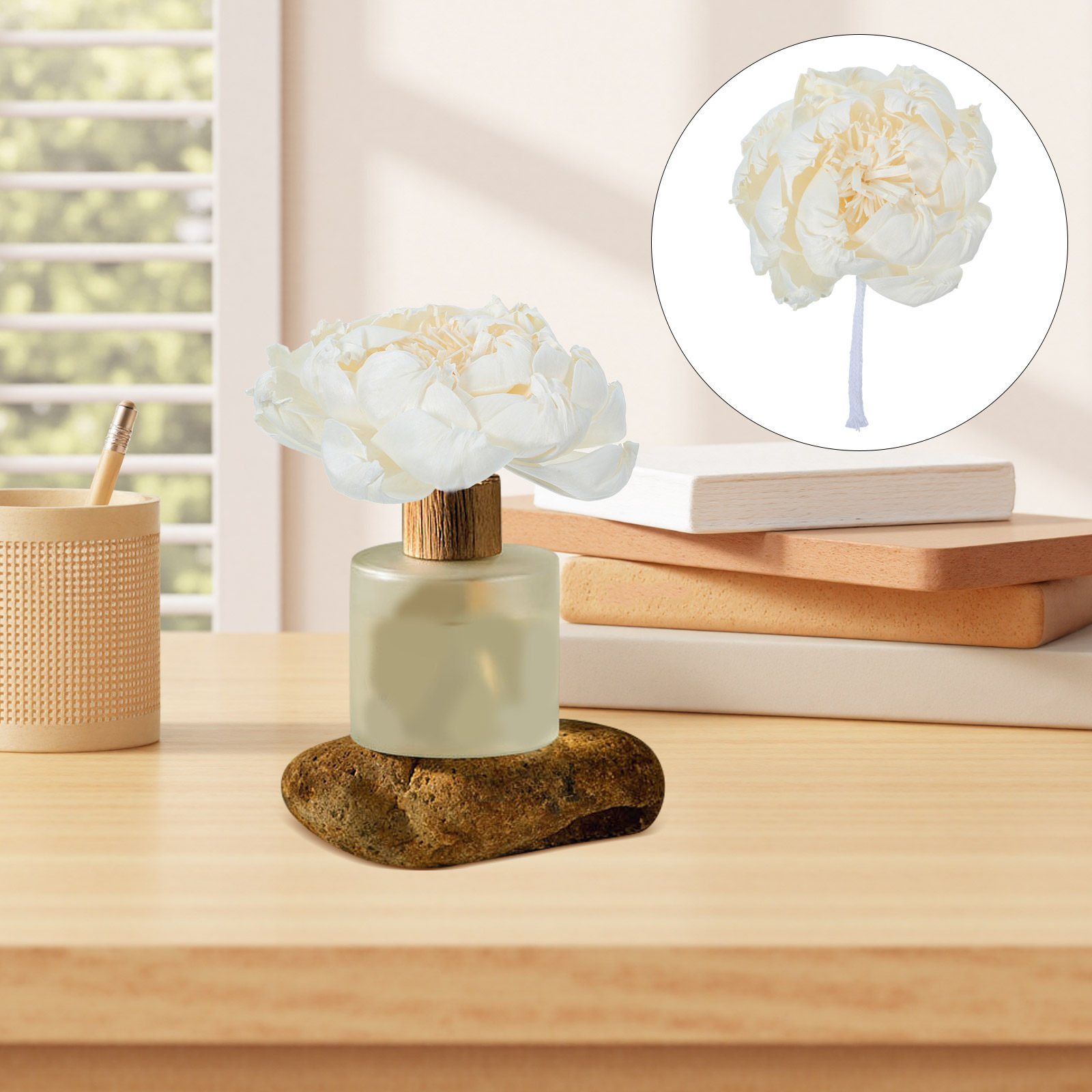 Fragrance In Home - Peony Head Fragrance Diffuser 12Cm Faux