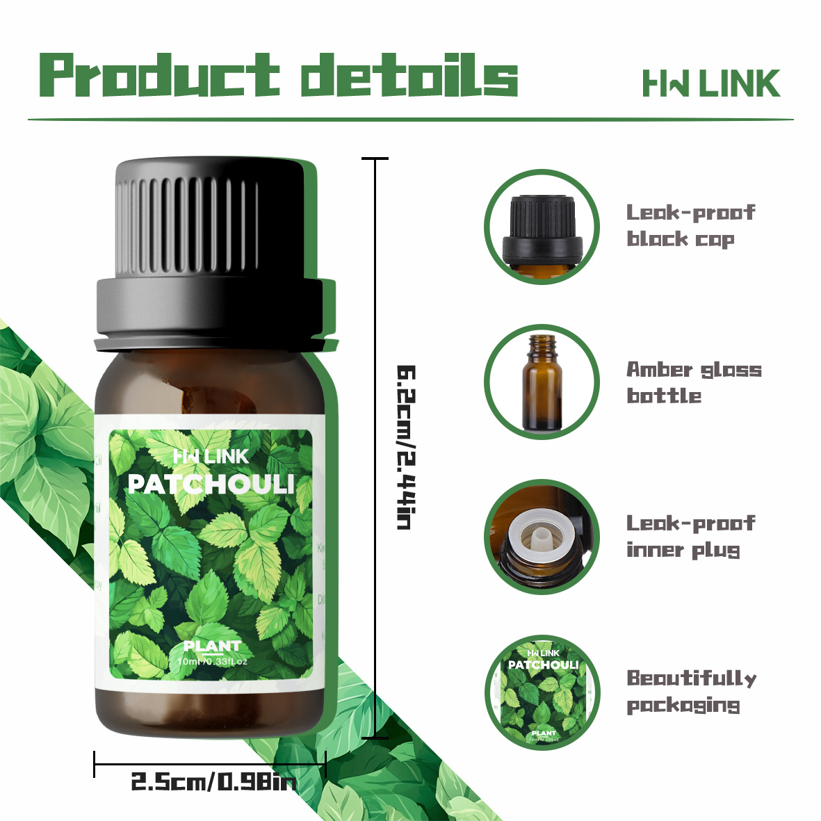 10ml Patchouli Essential Oils  - Home Fragrance Accessories 评论和价格