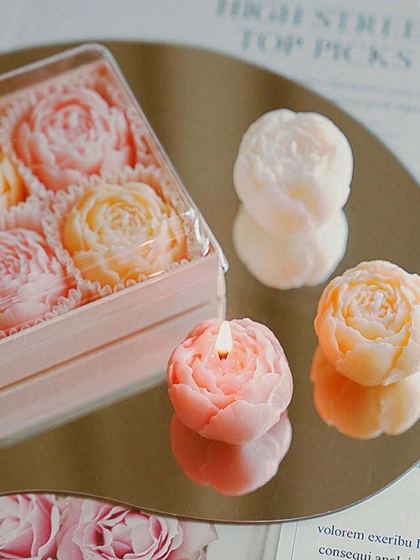 4pcs/Set Hand Made Rose Fragra - Home Fragrance Homemade 评论和价格